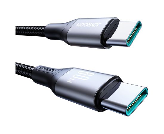USB cable Joyroom S-A28 USB-C to USB-C 60W 2.0m black Data USB kabeļi