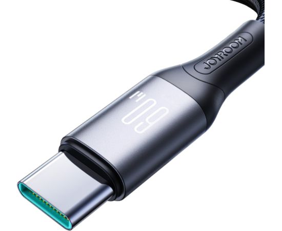 USB cable Joyroom S-A28 USB-C to USB-C 60W 2.0m black Data USB kabeļi