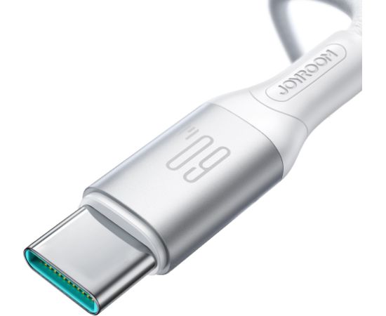 USB кабель Joyroom S-A28 USB-C to USB-C 60W 1.0m белый Дата USB-кабели