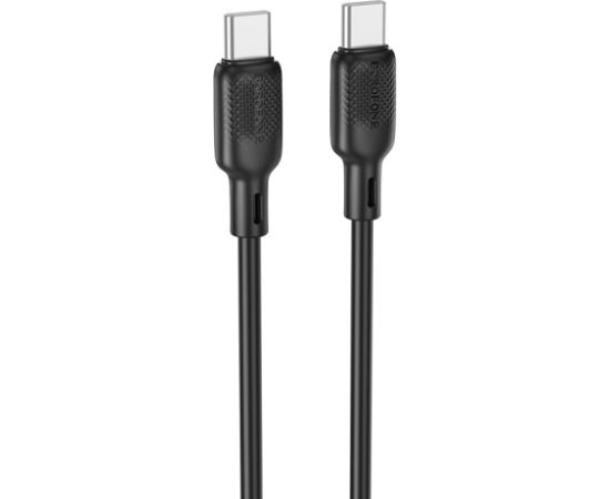 USB cable Borofone BX113 60W USB-C to USB-C 2.0m black Data USB kabeļi