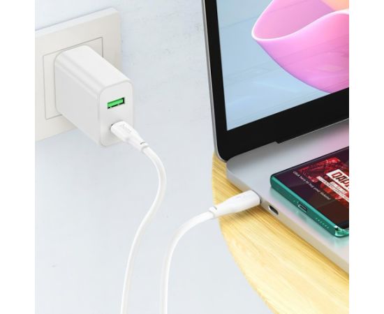 USB кабель Hoco X93 240W USB-C to USB-C 2.0m белый Дата USB-кабели