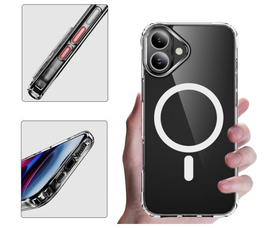 Чехол Perfectionists Clear Mag Case Apple iPhone 16 Plus прозрачный Чехлы - альтернативные