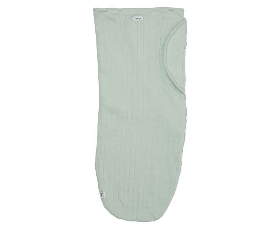 Lodger Bundler Solid kokvilnas autiņš mazuļa ietīšanai, Peppermint - BN 104 Miega guļammaisi, pidžamas