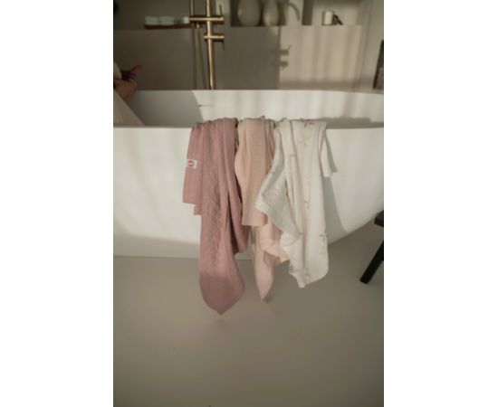 Lodger Swadler Solid Matcha kokvilnas autiņš, Rose, 70x70 cm, 3gab. - SWM 107 Kokvilnas autiņi, klipši