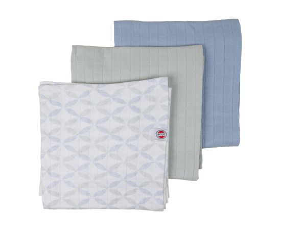 Lodger Swadler Solid Matcha kokvilnas autiņš,Peppermint, 70x70 cm, 3gab. - SWM 104 Kokvilnas autiņi, klipši