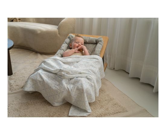 Lodger Swadler Solid Matcha kokvilnas autiņš, Peppermint/Blue Fogg, 110x110 cm, 2gab. - SW 1110 Kokvilnas autiņi, klipši