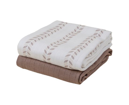 Lodger Swadler Solid Matcha kokvilnas autiņš, Birch/Buffalo, 110x110 cm, 2gab. - SW 1093 Kokvilnas autiņi, klipši