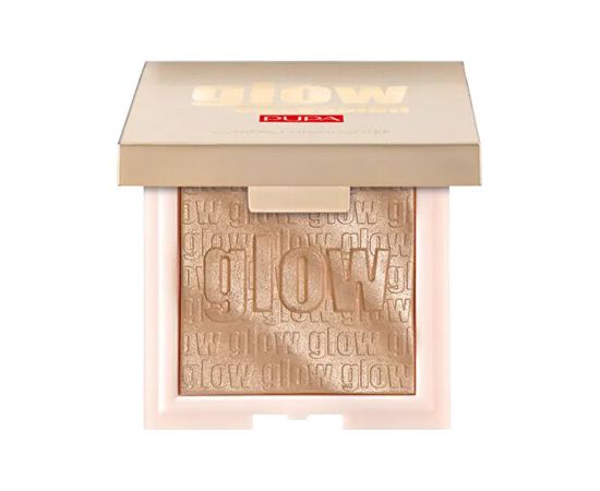 Pupa Glow Obsession Compact Highlighter - Kompaktní rozjasňovač 6 g 002 Rose Gold Духи и косметика