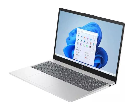 HP 15-fd0113dx 15.6'' HD i3-N305 8GB RAM 128GB UFS Win11H S Mode, Natural Silver Portatīvie datori