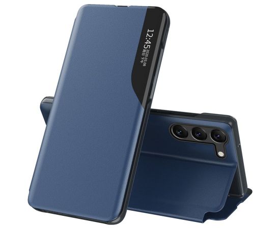 Hurtel   Eco Leather View Case for Samsung A05s with flap - blue Neoriģinālie Maciņi
