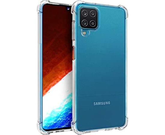 Evelatus Samsung  Galaxy A12 / M12 Military Shockproof Silicone Case TPU Transparent Neoriģinālie Maciņi