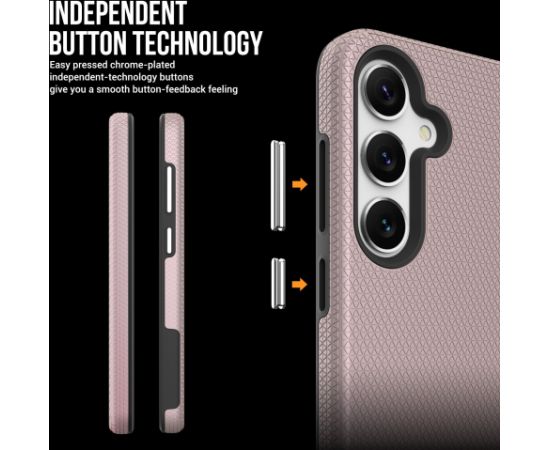 Perfectionists Triangle Case Samsung A366 A36 5G rose gold Neoriģinālie Maciņi