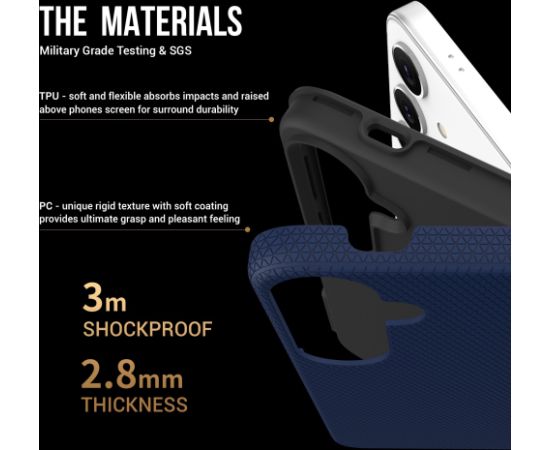 Чехол Perfectionists Triangle Case Samsung A165 A16 4G/A166 A16 5G темно-синий Чехлы - альтернативные