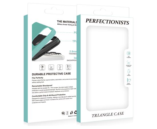 Perfectionists Triangle Case Samsung A165 A16 4G/A166 A16 5G black Neoriģinālie Maciņi
