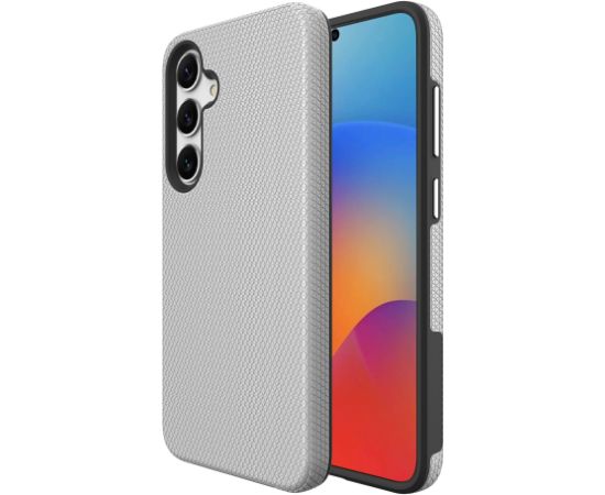 Perfectionists Triangle Case Samsung S721 S24 FE silver Neoriģinālie Maciņi