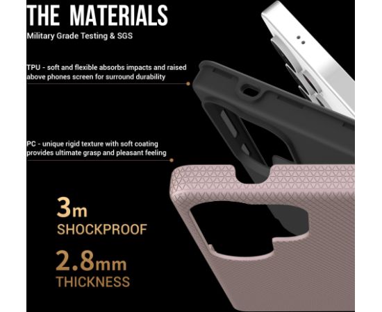 Perfectionists Triangle Case Samsung S938 S25 Ultra rose gold Neoriģinālie Maciņi