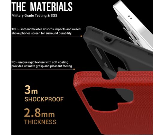 Чехол Perfectionists Triangle Case Samsung S938 S25 Ultra красный Чехлы - альтернативные