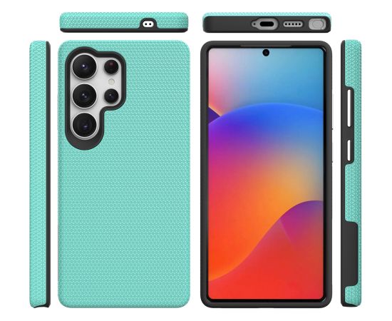 Perfectionists Triangle Case Samsung S918 S23 Ultra 5G green Neoriģinālie Maciņi