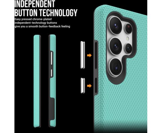 Perfectionists Triangle Case Samsung S918 S23 Ultra 5G green Neoriģinālie Maciņi
