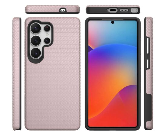 Perfectionists Triangle Case Samsung S918 S23 Ultra 5G rose gold Neoriģinālie Maciņi