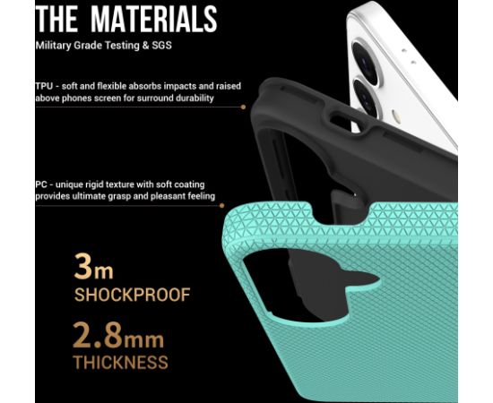 Perfectionists Triangle Case Samsung S911 S23 5G green Neoriģinālie Maciņi