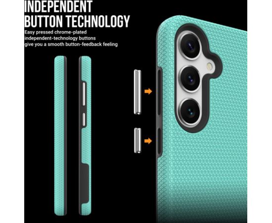 Perfectionists Triangle Case Samsung S911 S23 5G green Neoriģinālie Maciņi