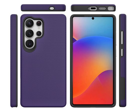 Perfectionists Triangle Case Samsung S908 S22 Ultra 5G purple Neoriģinālie Maciņi