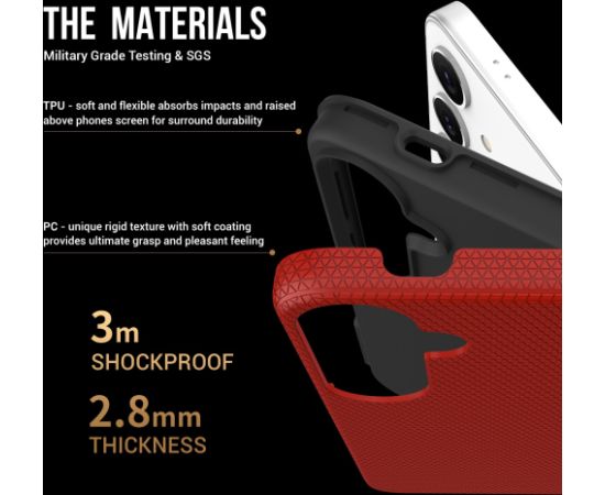 Perfectionists Triangle Case Samsung S901 S22 5G red Neoriģinālie Maciņi