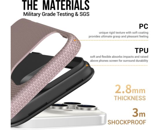 Perfectionists Triangle Mag Case iPhone 12/12 Pro rose gold Neoriģinālie Maciņi