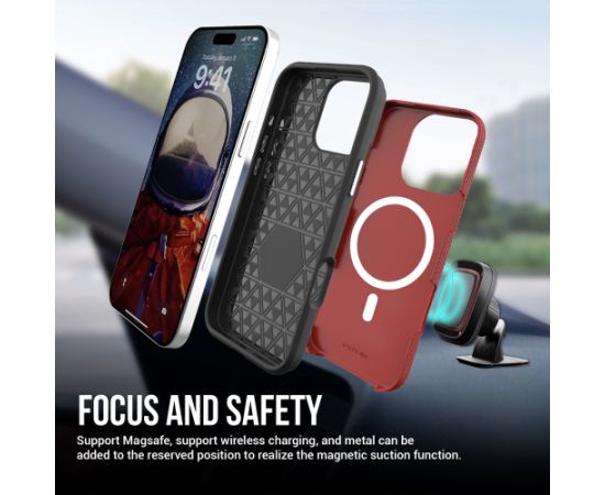 Perfectionists Triangle Mag Case iPhone 12 Pro Max red Neoriģinālie Maciņi