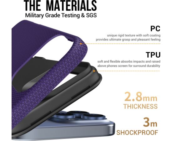 Perfectionists Triangle Mag Case iPhone 13 Pro Max purple Neoriģinālie Maciņi