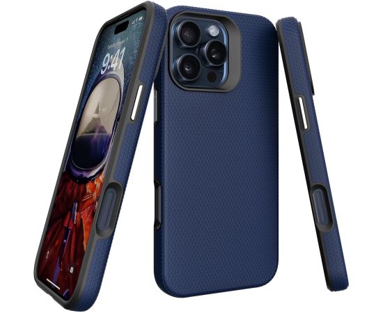 Perfectionists Triangle Mag Case iPhone 13 Pro Max navy blue Neoriģinālie Maciņi