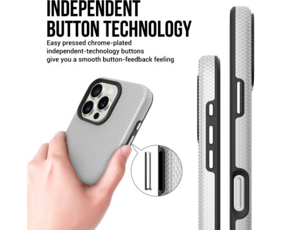 Perfectionists Triangle Mag Case iPhone 14 Pro Max silver Neoriģinālie Maciņi