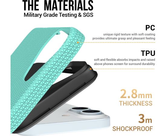 Perfectionists Triangle Mag Case iPhone 13/14 green Neoriģinālie Maciņi