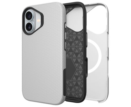 Perfectionists Triangle Mag Case iPhone 13/14 silver Neoriģinālie Maciņi