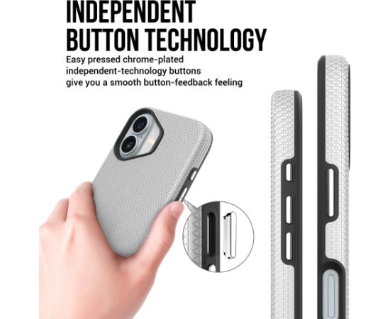 Perfectionists Triangle Mag Case iPhone 13/14 silver Neoriģinālie Maciņi