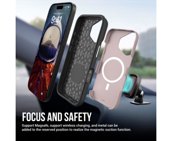 Perfectionists Triangle Mag Case iPhone 13/14 rose gold Neoriģinālie Maciņi