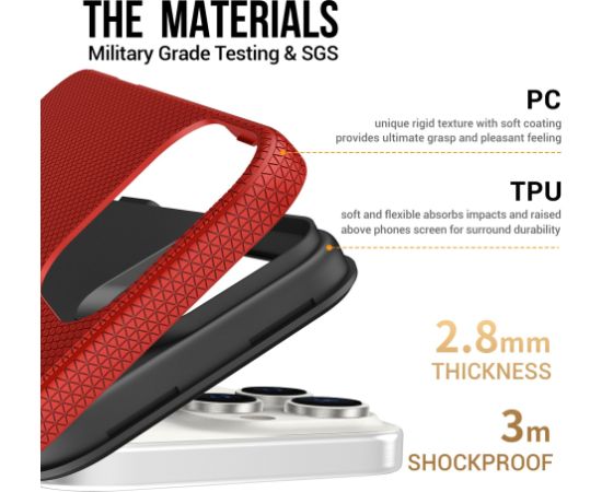 Perfectionists Triangle Mag Case iPhone 15 Pro red Neoriģinālie Maciņi
