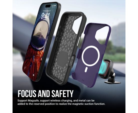Perfectionists Triangle Mag Case iPhone 15 purple Neoriģinālie Maciņi