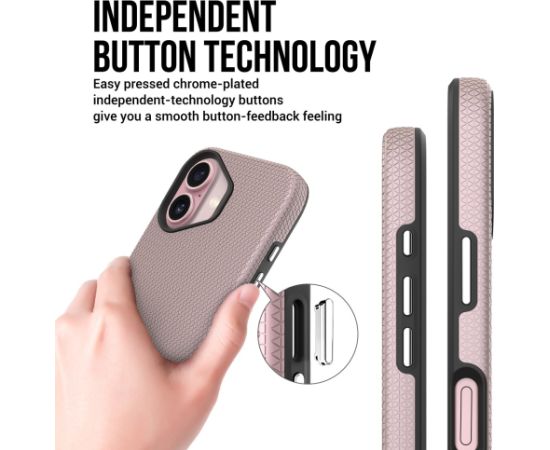 Perfectionists Triangle Mag Case iPhone 15 rose gold Neoriģinālie Maciņi