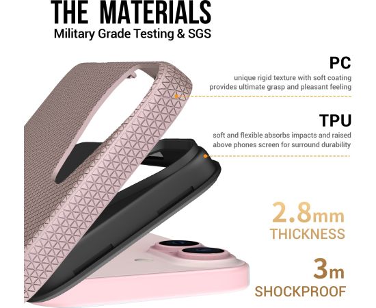 Perfectionists Triangle Mag Case iPhone 16 rose gold Neoriģinālie Maciņi
