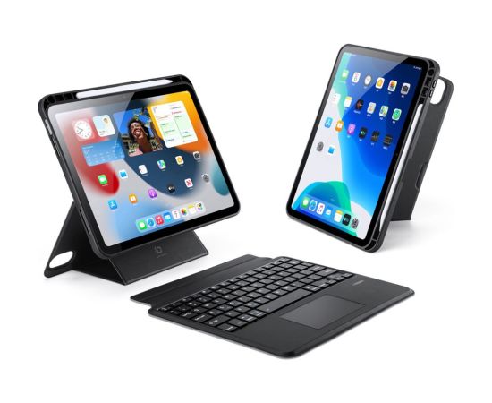 Case with keyboard Dux Ducis DK Apple iPad 10.9 2022/iPad 11 2025 black Maki Planšetdatoriem