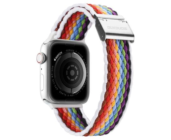Strap Dux Ducis Mixture II Series Apple Watch 38/40/41mm Pale Stripes Smart-Watch aksesuāri