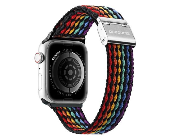 Strap Dux Ducis Mixture II Series Apple Watch 38/40/41mm Dark Stripes Smart-Watch aksesuāri