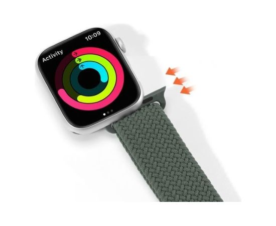 Strap Dux Ducis Mixture II Series Apple Watch 38/40/41mm Olive Green Smart-Watch aksesuāri