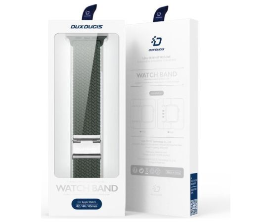 Strap Dux Ducis Mixture II Series Apple Watch 38/40/41mm Olive Green Smart-Watch aksesuāri