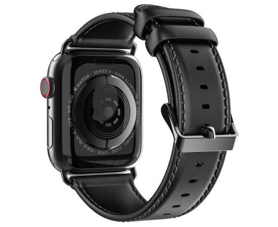 Strap Dux Ducis Business Series Apple Watch 42/44/45/49mm Black Smart-Watch aksesuāri