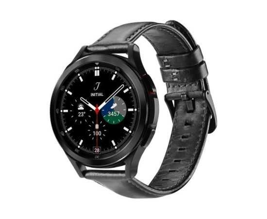 Strap Dux Ducis Business Series For Smartwatches 20mm Black Smart-Watch aksesuāri