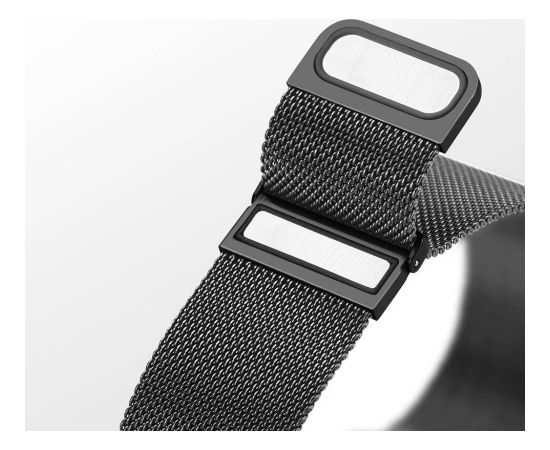 Strap Dux Ducis Milanese Series Apple Watch 38/40/41mm Black Smart-Watch aksesuāri