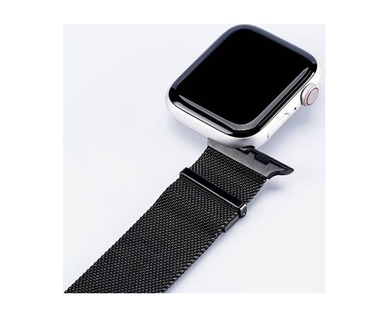 Strap Dux Ducis Milanese Series Apple Watch 38/40/41mm Black Smart-Watch aksesuāri